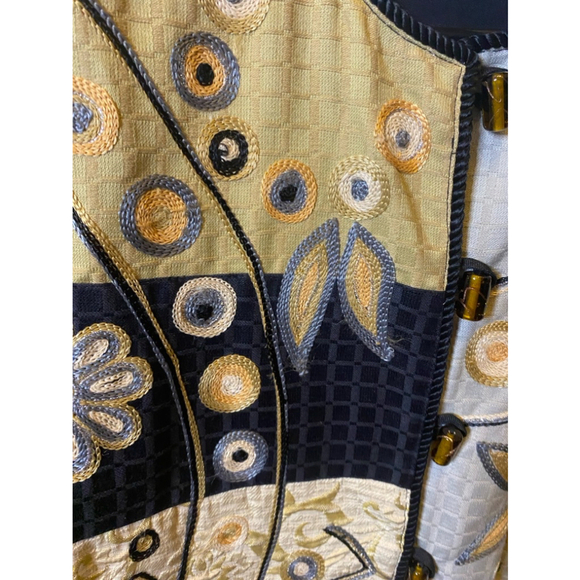 Indigo Moon oversized blazer/jacket floral design size S - Picture 4 of 6